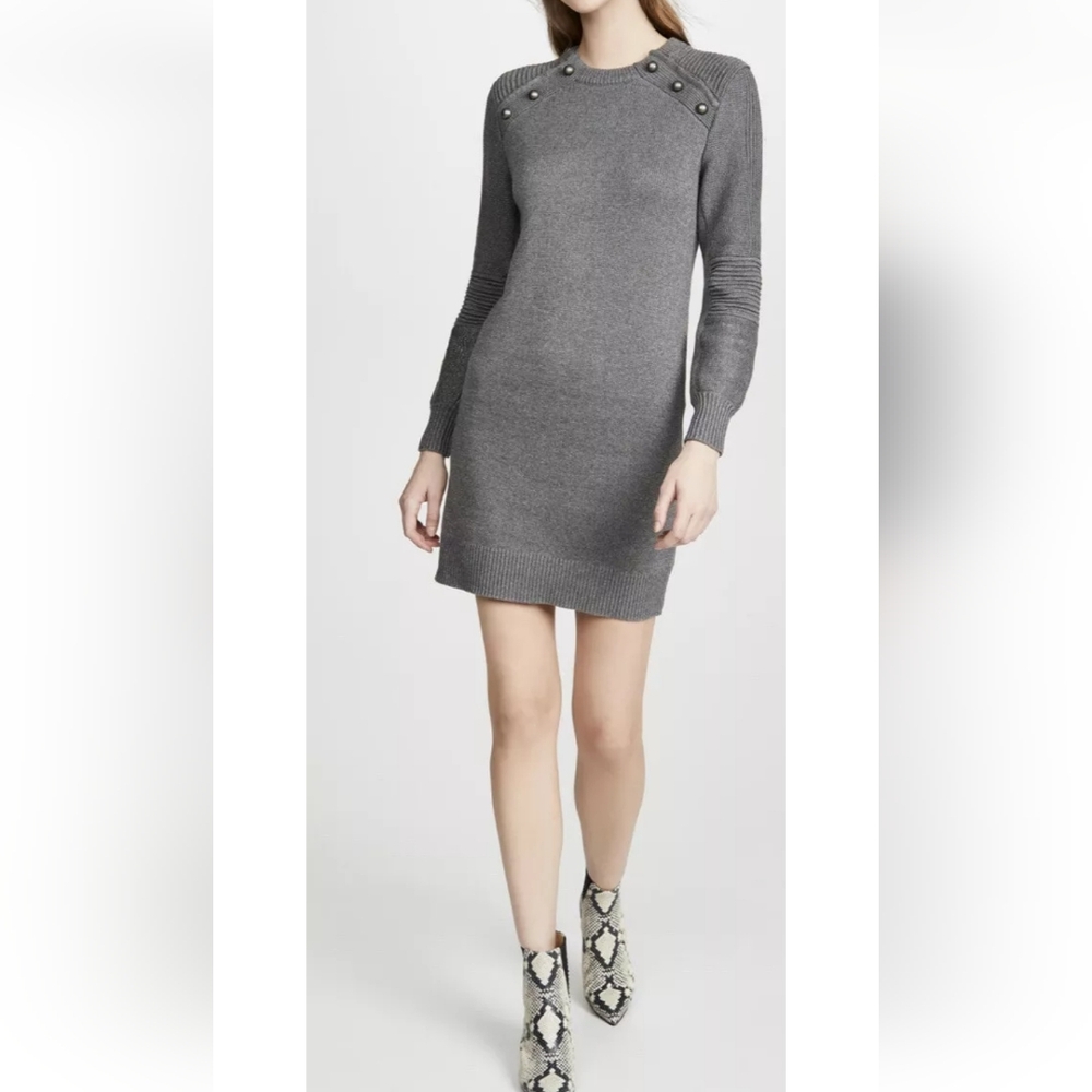 Rebecca Minkoff Shimmer Longsleeve Sweater Dress